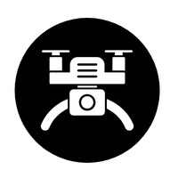 Drone Photography & Aerial Videography icon black