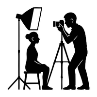 Fashion Photography icon black